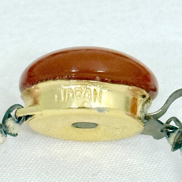 Vintage Moonglow Lucite/Thermoset and Pearlescent Beads Made in Japan Necklace - Picture 7 of 8